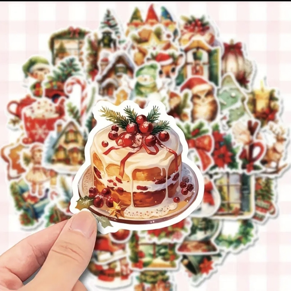 Festive Christmas Sticker Set-50 Count! - Picture 4 of 5